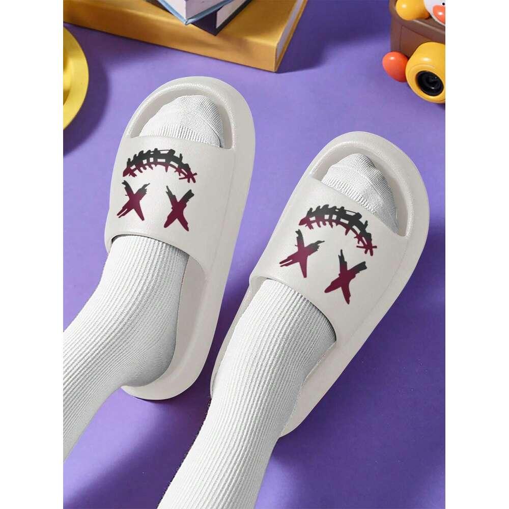 Personality Men Trendy Multifunctional Fashion Pattern Printed Slippers Suitable For Indoor Outdoor Beach River Trekking Water Sports Daily Casual Ddm