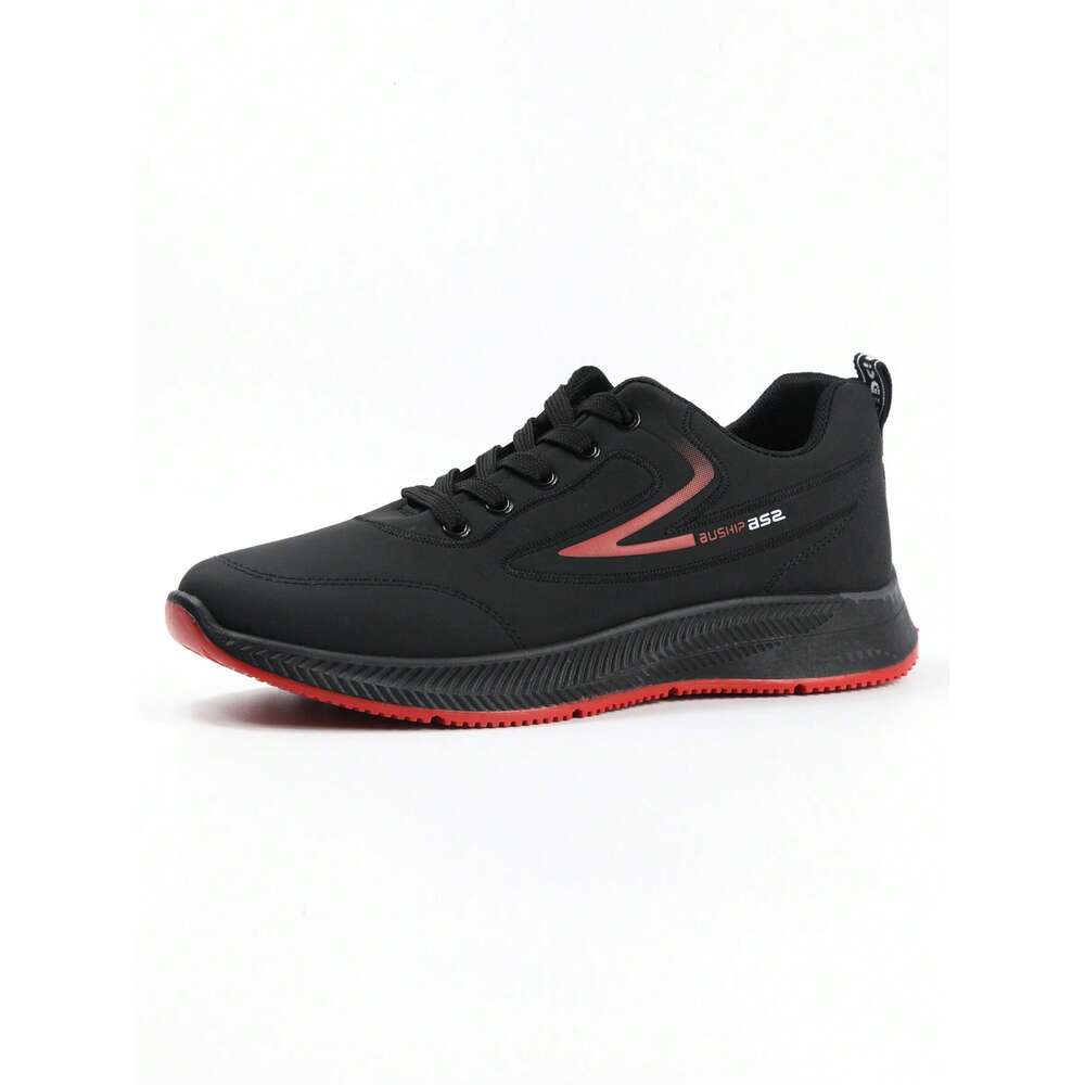 Ddmyoutdoor Men S Waterproof Slip Resistant Sports For Autumn Winter Casualwear Soft Running Shoes Black Leather Four Seasons Shoes