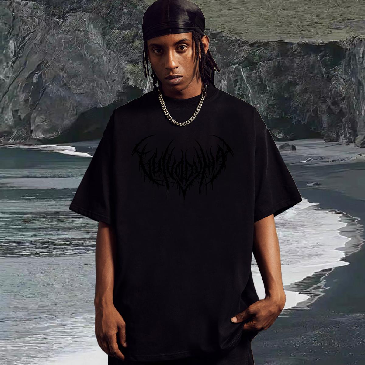 Loose Fit T shirt Home Outdoor 180g Cotton Mens Tshirts DIY Skull Top Tees