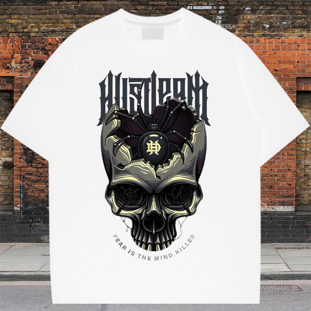 Fashion Casual T-Shirts for Men Graphic Hip Hop Men Tshirts O-Neck Short Sleeve Cotton Loose