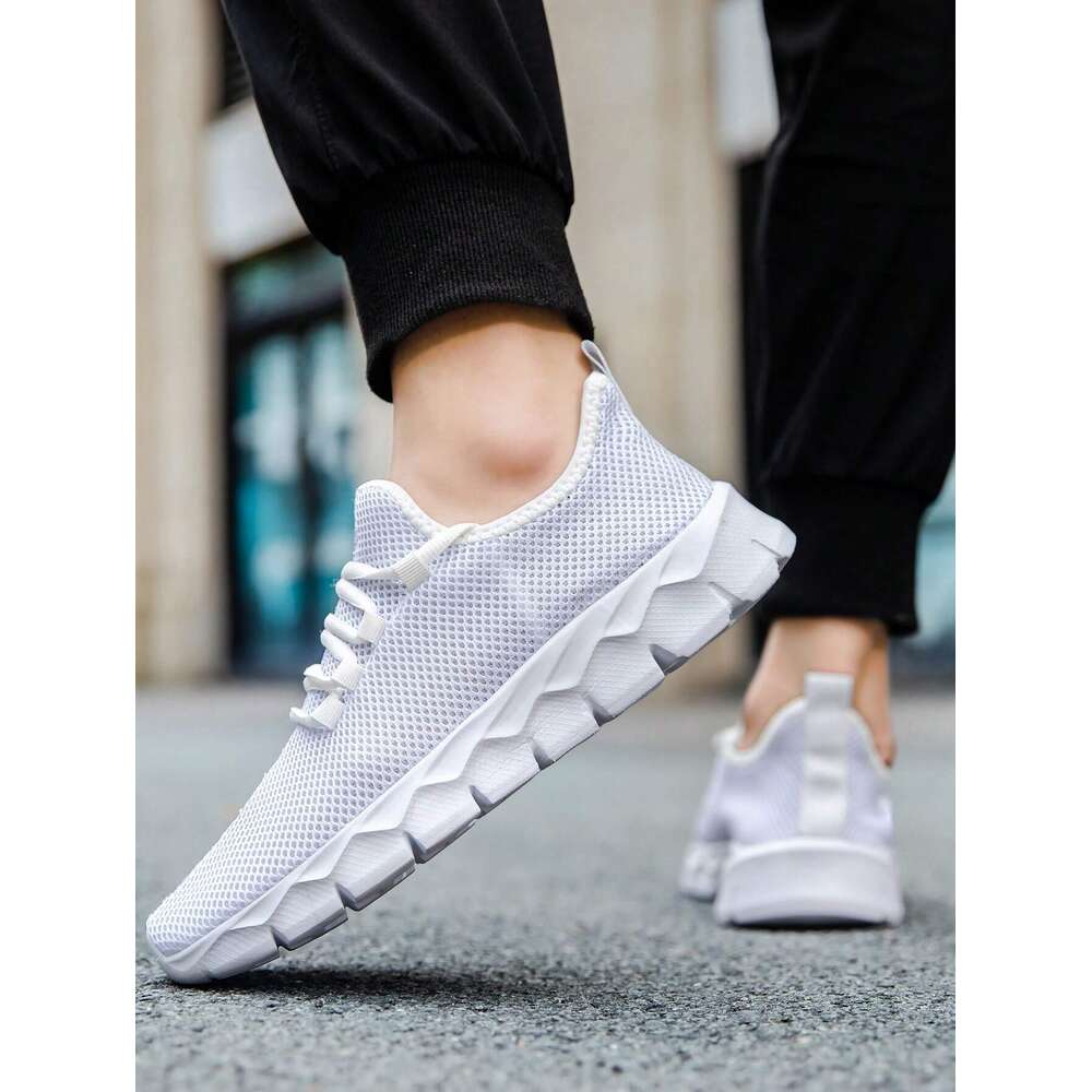 Casual Breathable Mesh Lightweight And Comfortable Running Shoes Slip On Convenient Fiess For Men Ddmysaturn