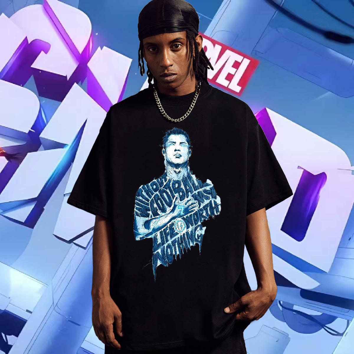 2024 Summer Men T Shirts Asian Size Daily Outfit Men Tops Tees Cotton Breathable Soft Designer