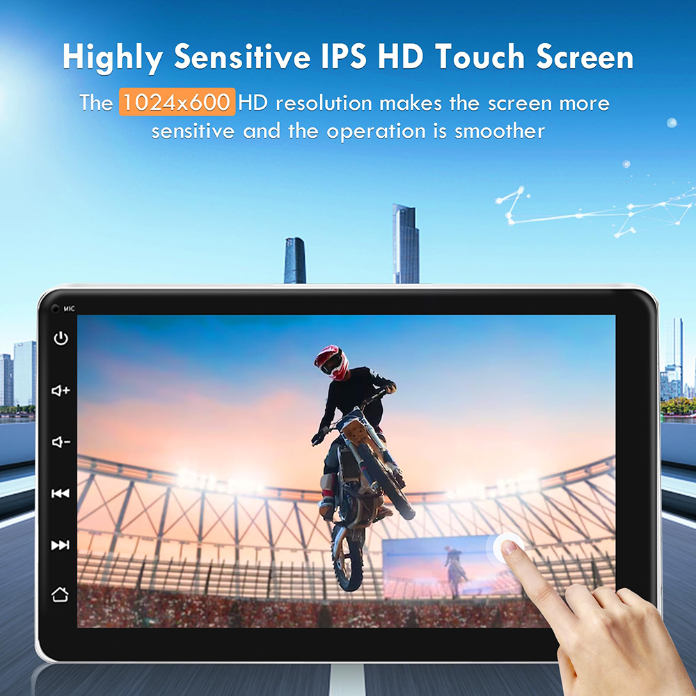 HD 7 inch IPS Touchscreen Car Radio Receiver Wireless Carplay&Android Auto Car Stereo with Backup Camera Mirror Link Bluetooth AUX/USB/TF for Cars Tru