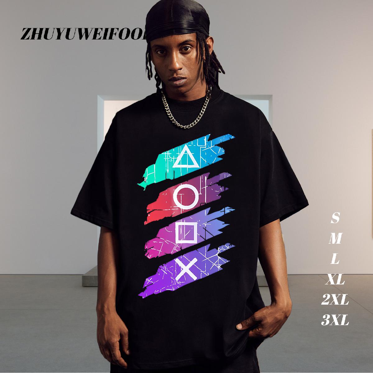 Classic T shirt Anime Daily Wear Tshirts Cotton Breathable Short Sleeve Unisex