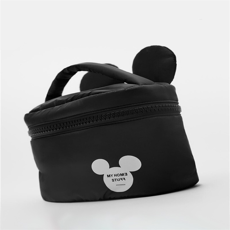 High quality waterproof down material makeup bag niche design internet celebrity toiletries bag travel storage bag portable carry on bag bucket bag