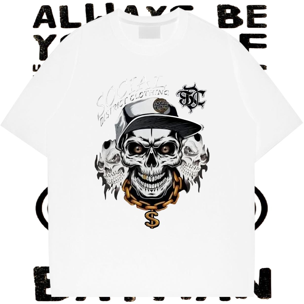 Fashion Designer Men T Shirts Cartoon Printing S-3XL Casual Men Tshirts Breathable Short Sleeve Classic