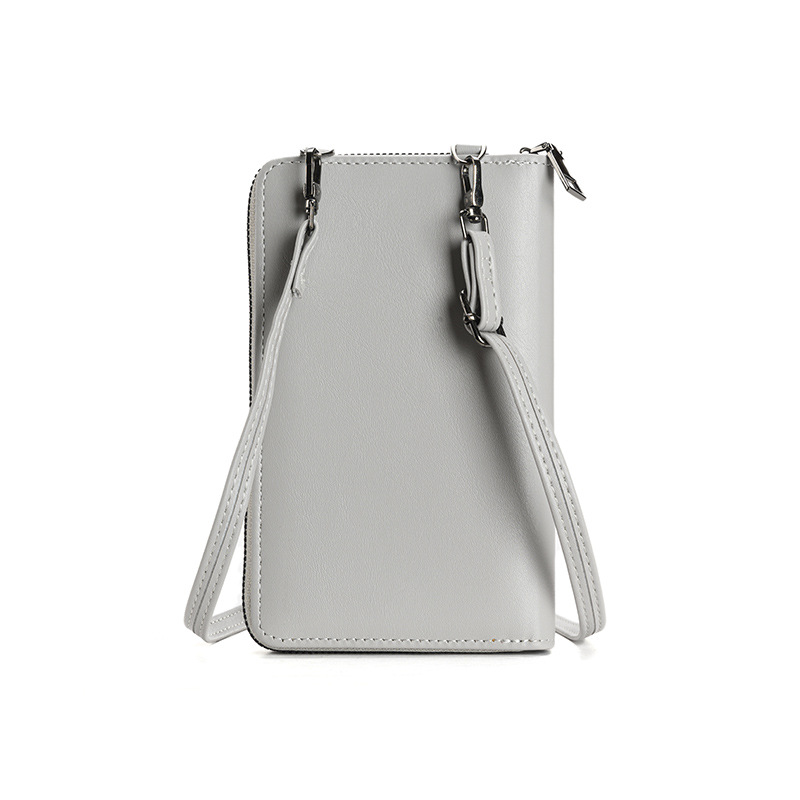 New Woven Women's Phone Bag Multi functional Single Shoulder leather Crossbody Bag Cross border Foreign Trade Long Term Multi Card Wallet