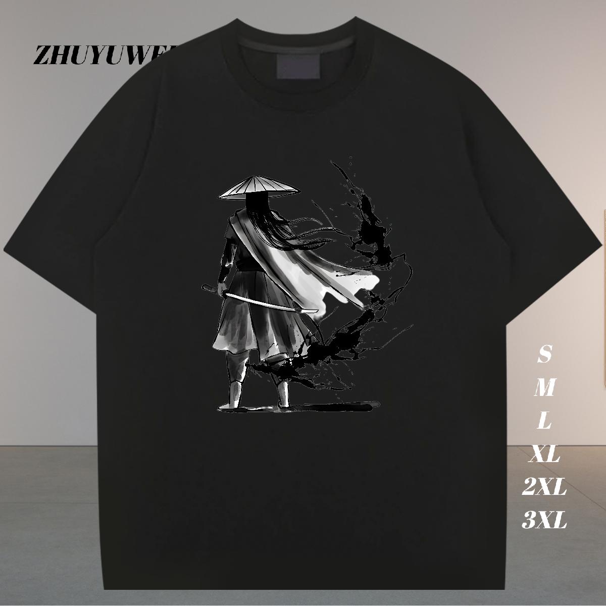 Cool Design Men T Shirts Anime Printing Street 180g Cotton Tshirt for Man Woman New Designer Custom Cartoon Clothings