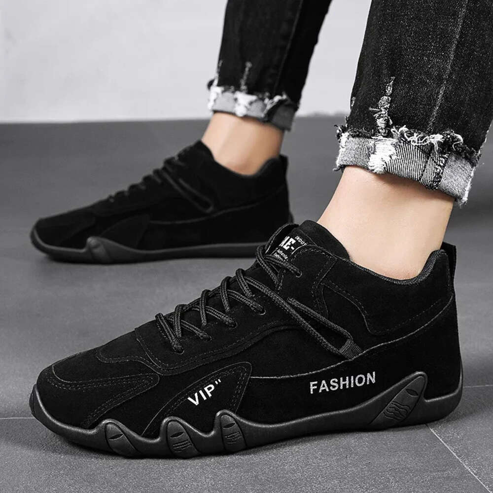 For Men Ankle Spring Man Casual Sneakers Non Slip Khaki Work Mens Shoe Short Boots Loafers Lace Up Zapatillas Hombre Ddmysaturn