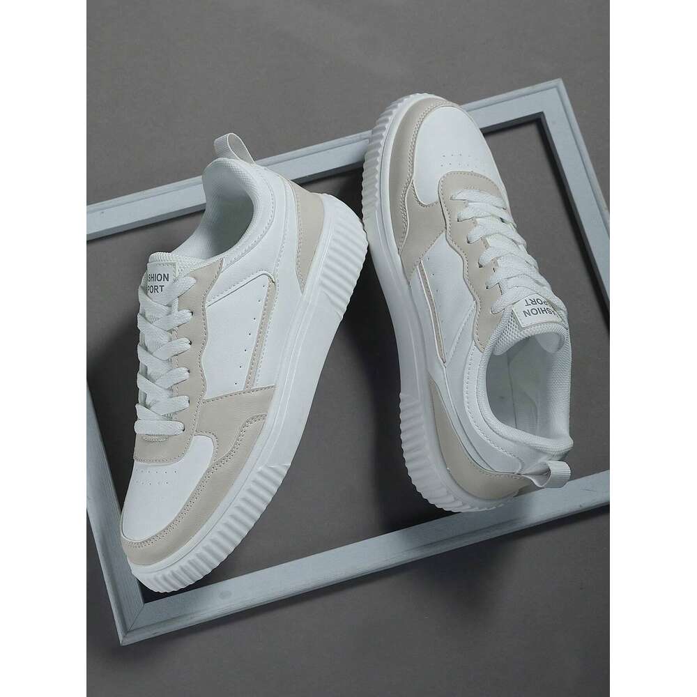 Ddmyoutdoor Men S Athletic Beige Casual Fashion Lightweight Sneakers Board Shoes Skate Shoes
