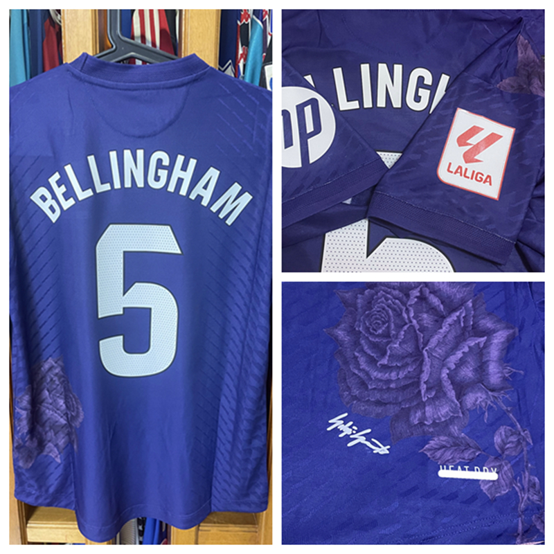 Match Worn Player Issue 23/24 special edition Shirt Jersey Short sleeves BELLINGHAM VINI KROOS Football Custom Name Patches Sponsor