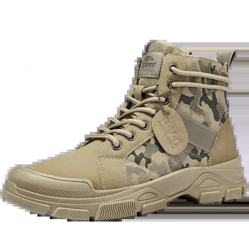 Autumn Spring And New Camouflage Desert Military Ankle Outdoor Work MEN S BOOTS Black Boots Ddmysaturn