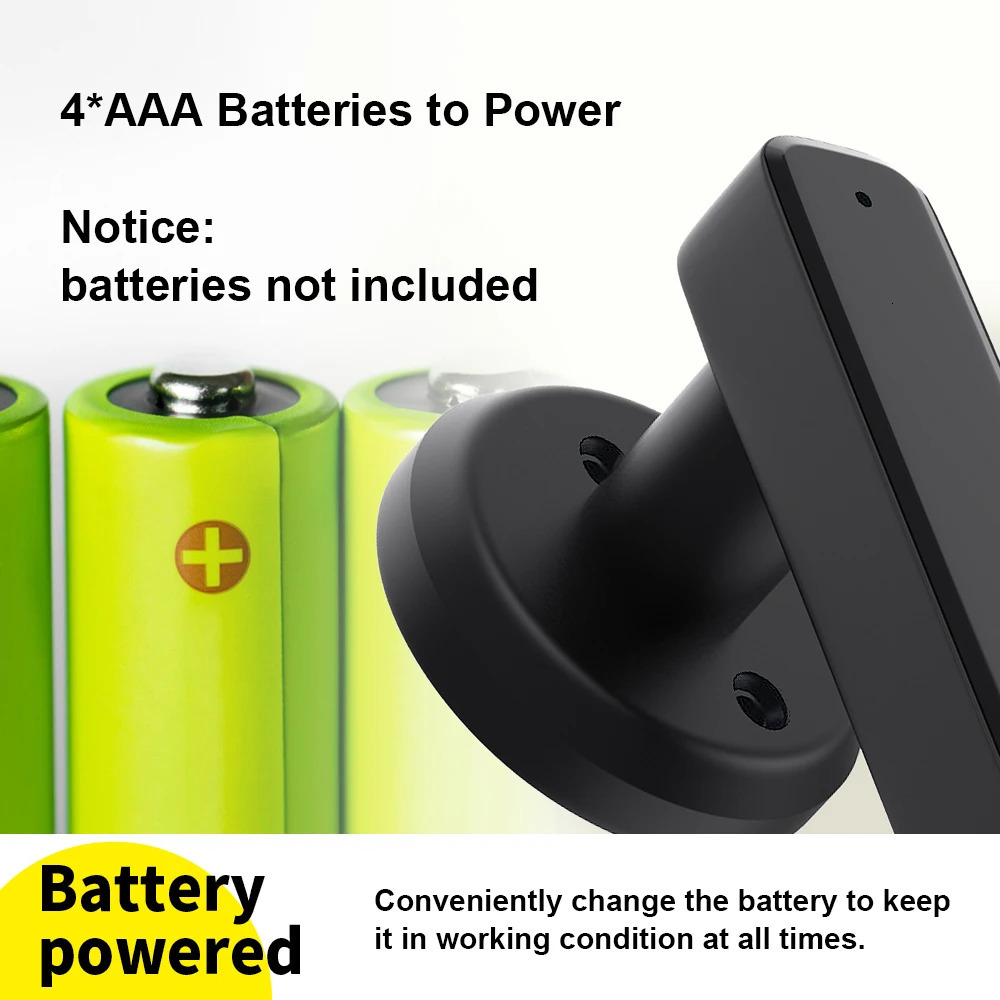 Tuya Remote Control Smart Fingerprint Password Lock Electric Biometrics Code Number Single Door With Key 240603bj