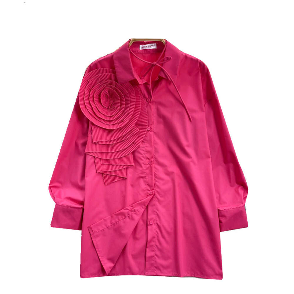 European style shirt womens design with pressure pleats threedimensionalf lowersl oosea nds limminge ffectr educinga geb ubbles leevet opo versizedw o