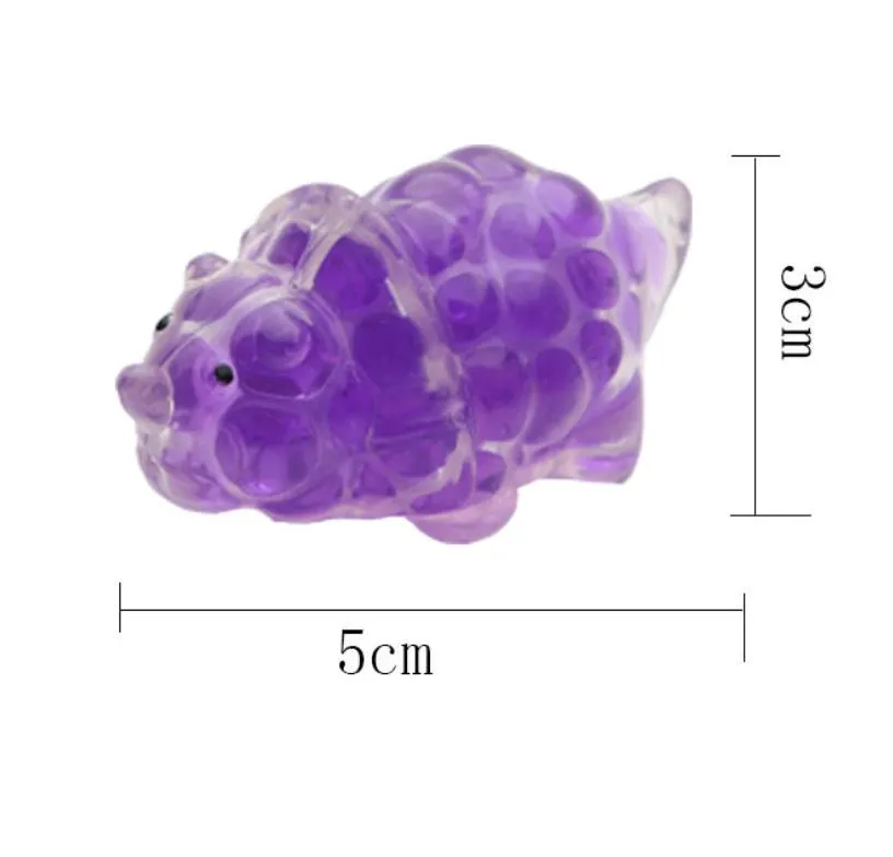 Squishy Stress Balls Decompression Dinosaur Toy Colorful Gel Water Beads Balls Inside Birthday Gift Goodie Bags ZZ