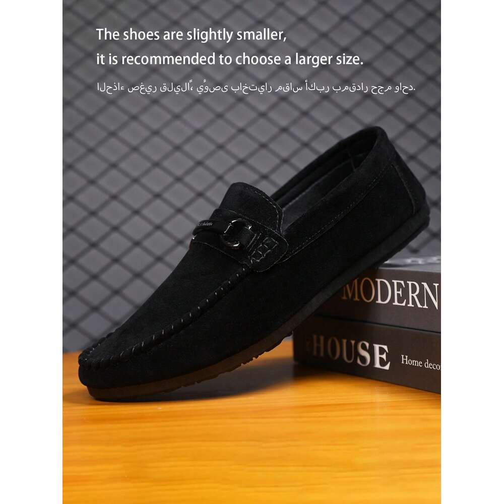 Men New Style Dress Casual Business Leather Loafers Comfortable Everyday Shoes Full Season Ddmysaturn