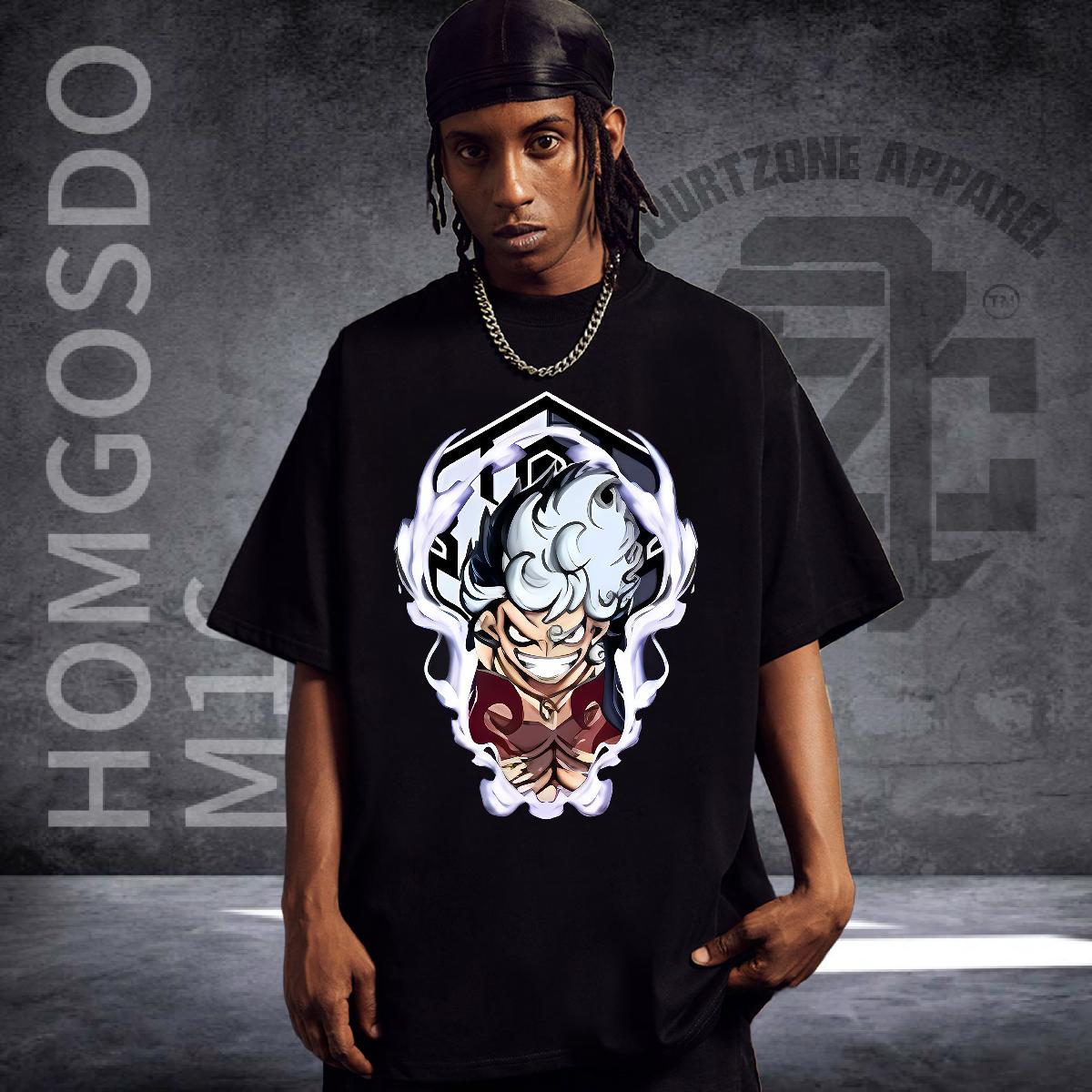 Soft Men Clothes T-Shirt Breathable Short Sleeve Home Outdoor T-Shirts for Men Cartoon Print Classic Clothings