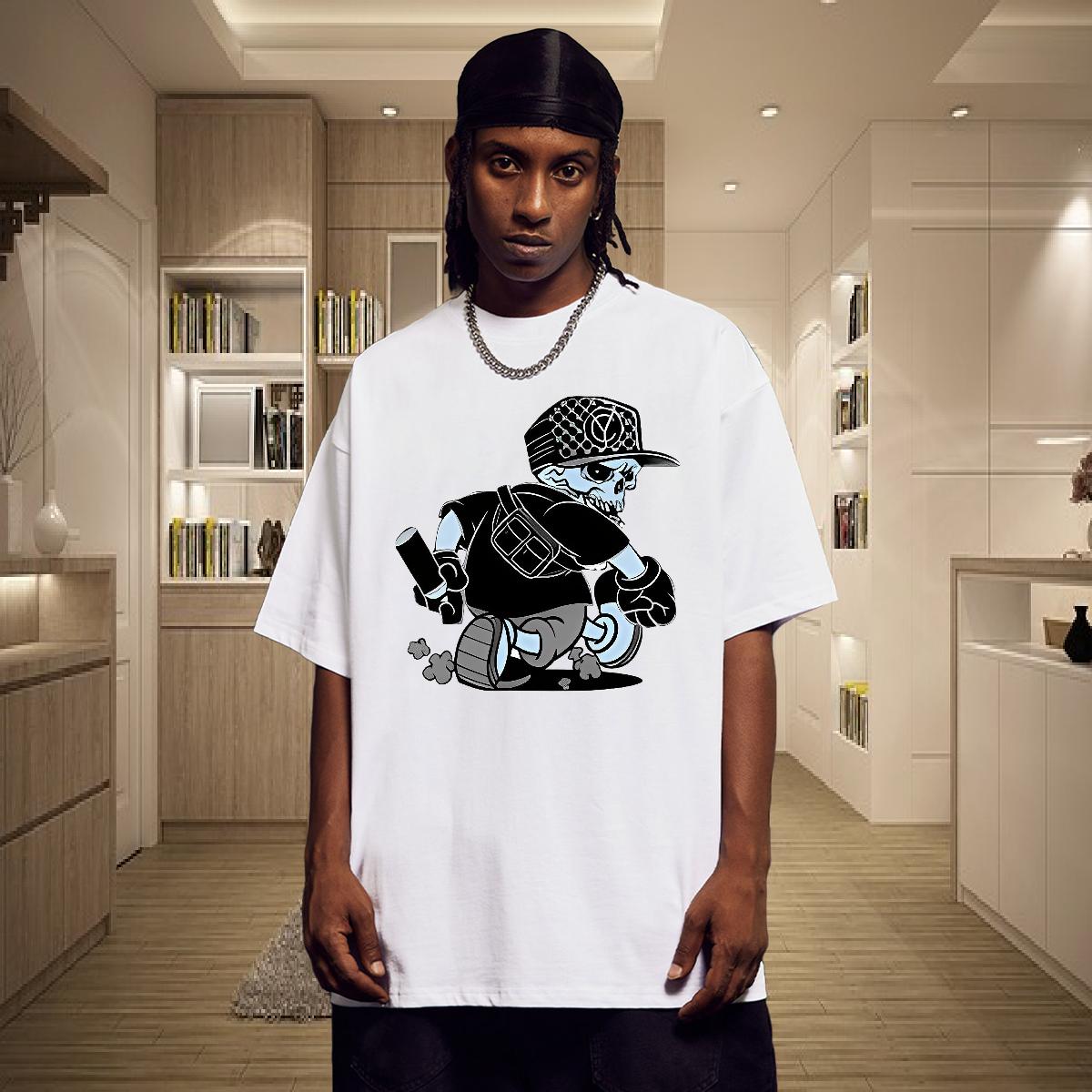 High Quality Men Clothes T-Shirt Breathable Short Sleeve Summer Casual T-Shirts Custom Cartoon Casual New Top Tees