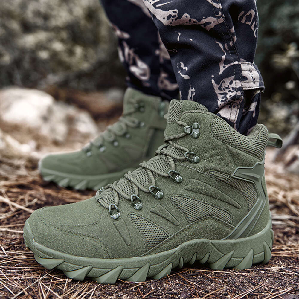 Men Outdoor Military Combat Ankle Boot Tactical For Man Anti Slip Motocycle Climbing Hiking Shoes Army Boots Ddmysaturn