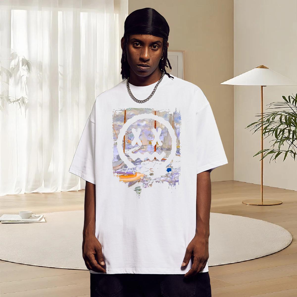 Casual New Mens T Shirts Plus Size Cartoon Sports Casual Men Clothes T-Shirt Breathable Crew Neck Soft