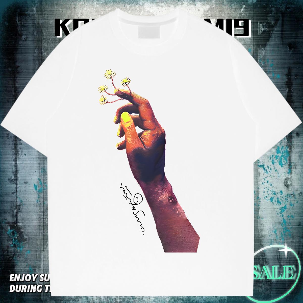 5A Mens T Shirts Street Crew Neck Cotton Breathable Men Tops Tees New Designer Graphic Tee Shirt