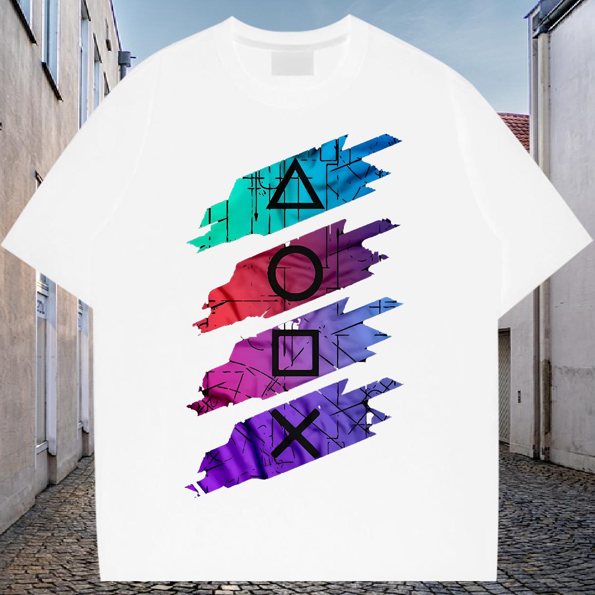 Fashion Mens T Shirts Graphic Street wear Hip Hop Men Tees 180g Cotton Loose