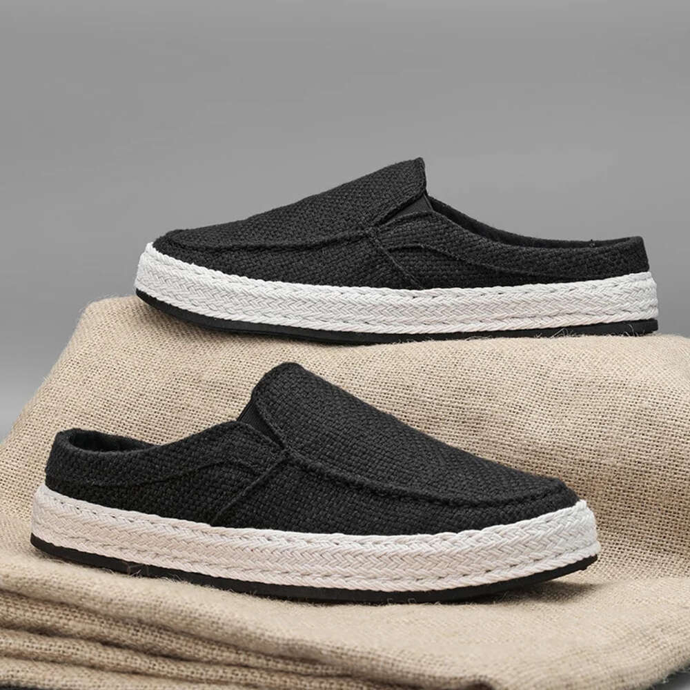 Breathable New Canvas Casual Lightweight Sneakers Mens Lazy Driving Comfortable Flat Loafers Walking Shoes Ddmysaturn