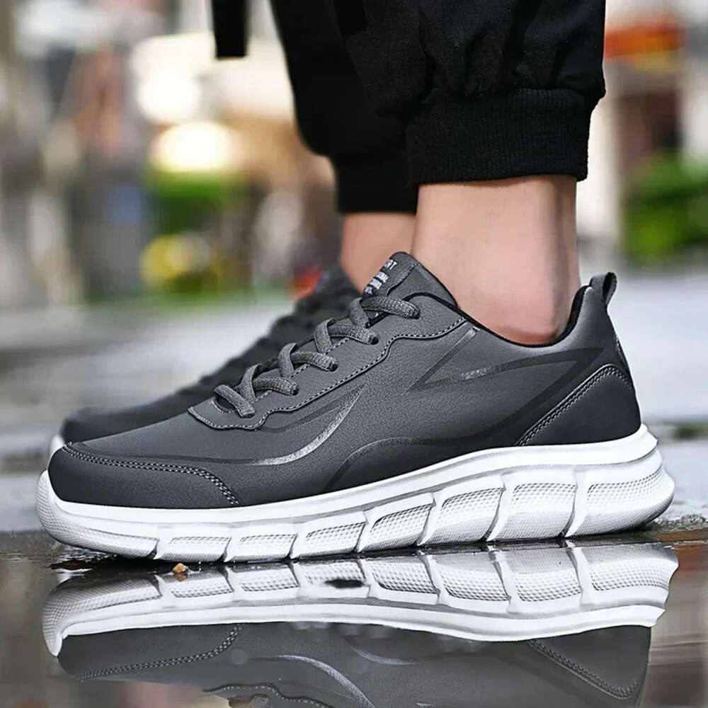 Walking Sneakers 2024 New Casual Pu Waterproof Lightweight Men Running Shoes Size 48 Footwear Zapatillas Hombre