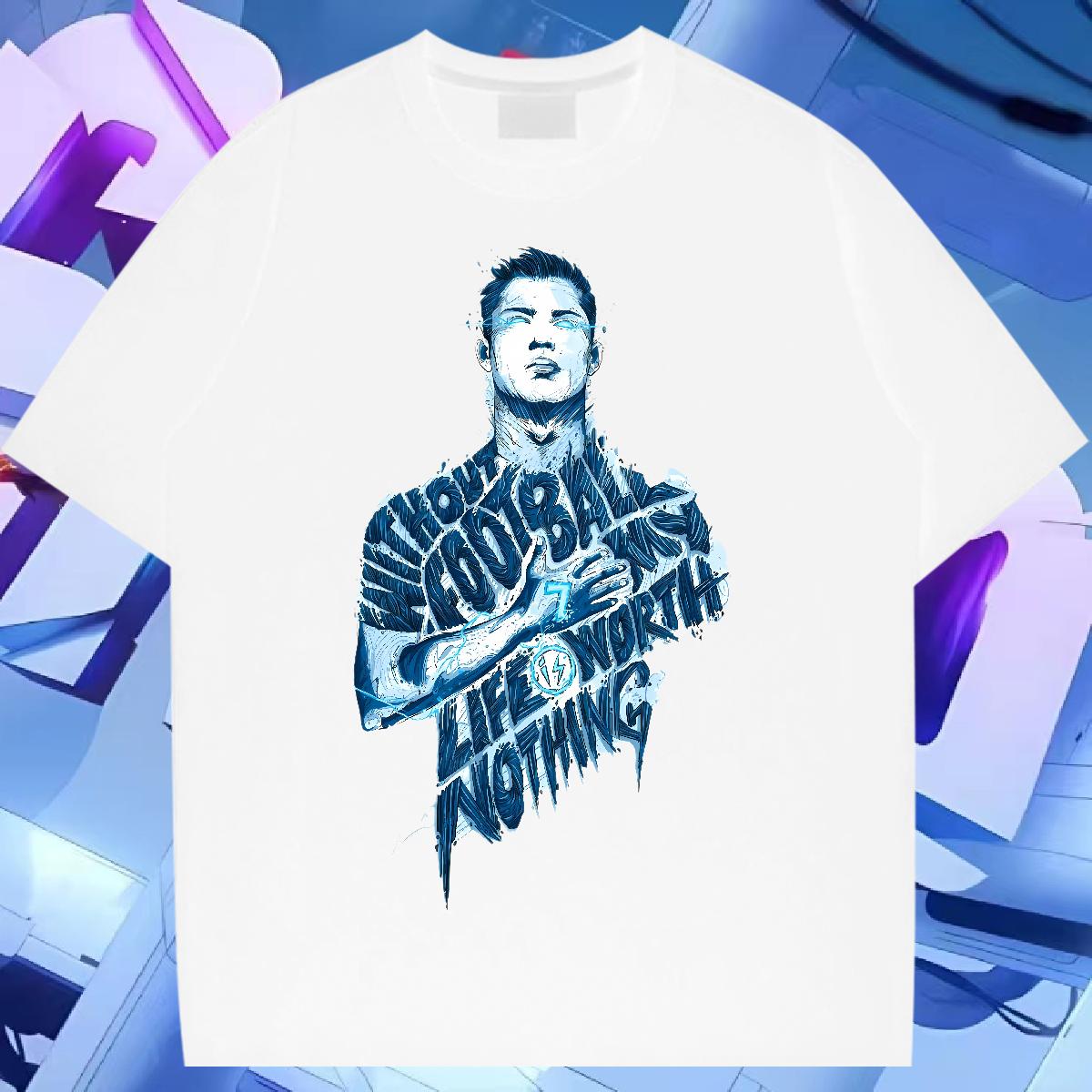 2024 Summer Men T Shirts Asian Size Daily Outfit Men Tops Tees Cotton Breathable Soft Designer