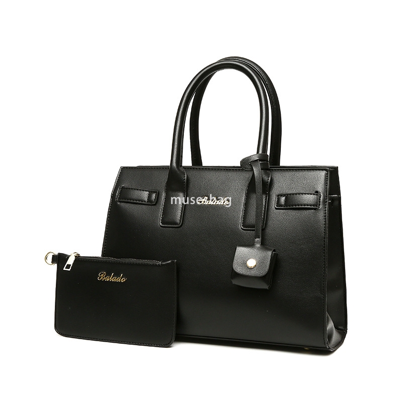 High quality women's PU temperament shoulder bag, trendy and fashionable tote bag classic and versatile two-piece set practical mother and child 