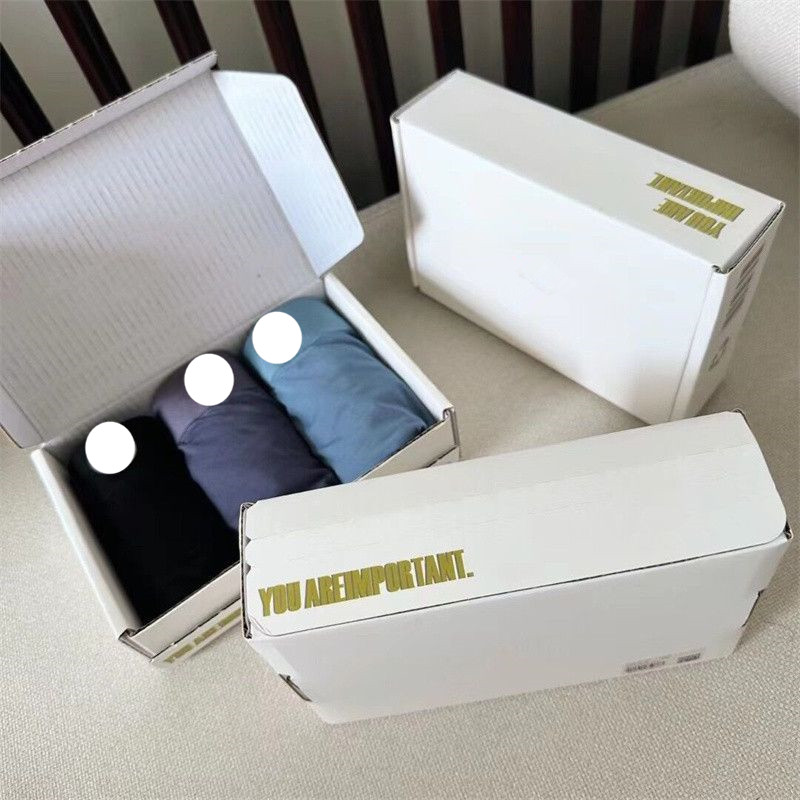 3pcs/lot High Quality Sexy Cotton Men Boxer Breathable Mens Underwear Branded Boxers Male Boxer with box