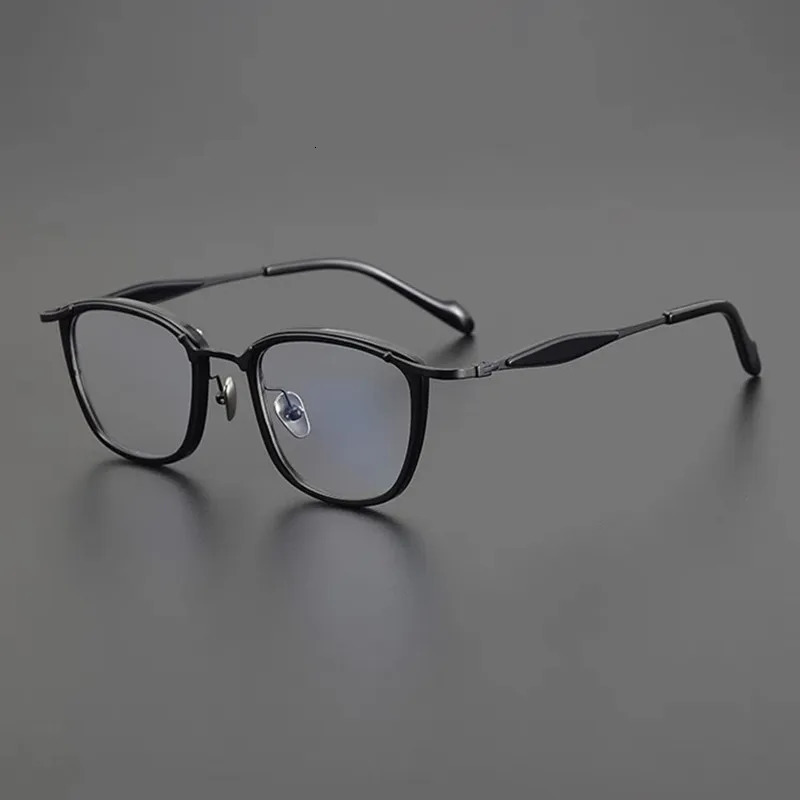 niche comfortable pure glasses frame retro business acetate square myopia glasses frame 240528