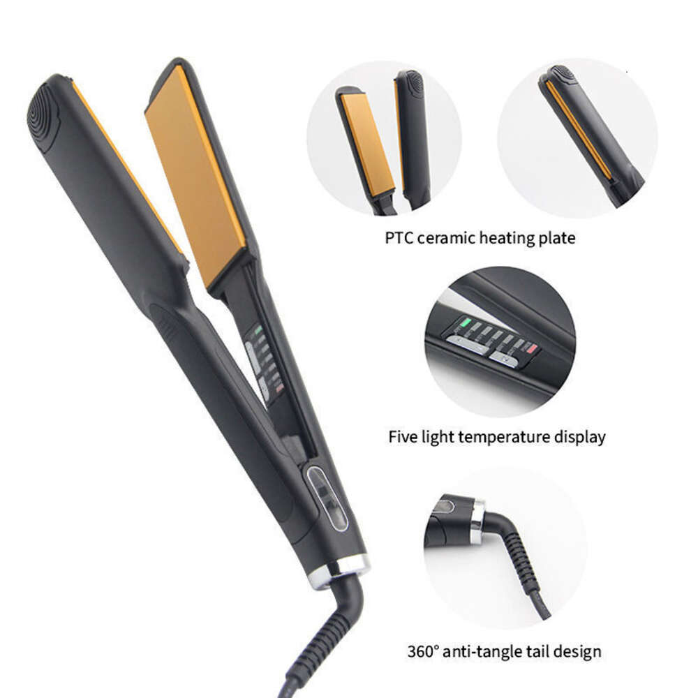 Fast Heating 2 In 1 Ionic Straightener Flat Iron And Curler For All Hairstyles Negative Ion Hair Straightening Irons