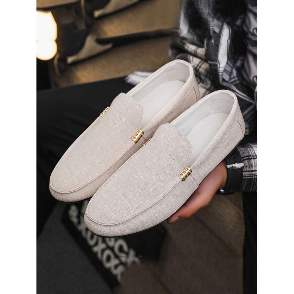S Loafers Men Casual Penny Slip On Flat Fabric Shoes Ddmysaturn