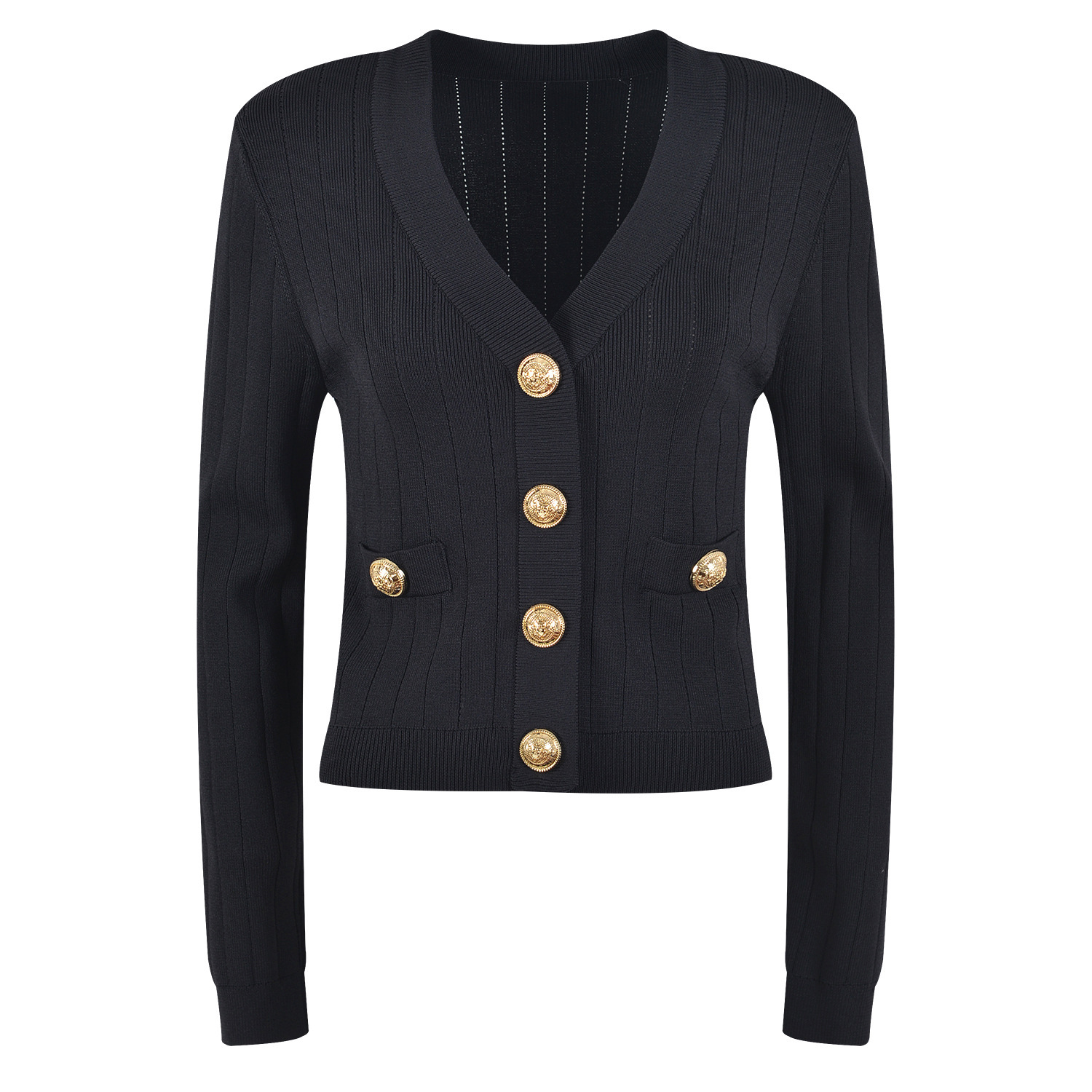 518 XL 2024 Runway Summer Brand SAme Style Sweater Long Sleeve V Neck Cardigan Fashion Clothes High Quality Womens YL