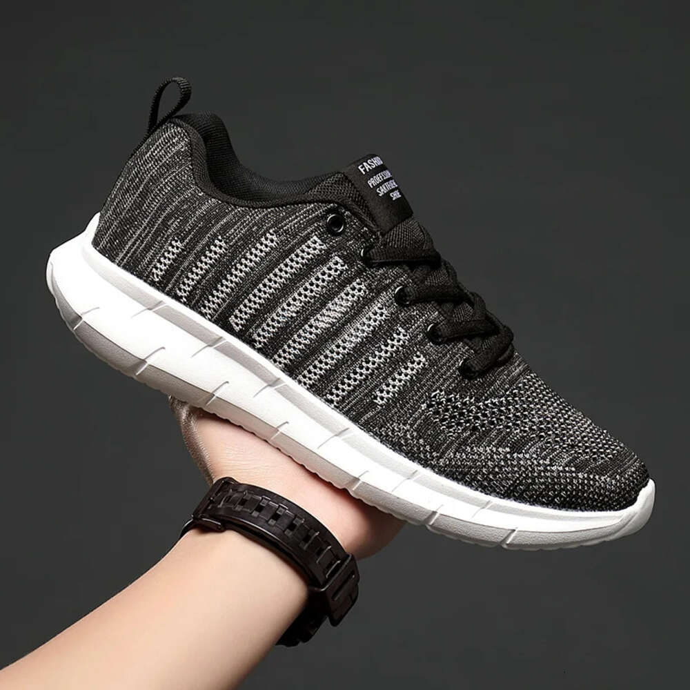Running Men Walking Unisex Knit Breathable Sports Casual Sneakers Athletic Non Slip Comfortable Leisure Tennis Shoes Ddmysaturn