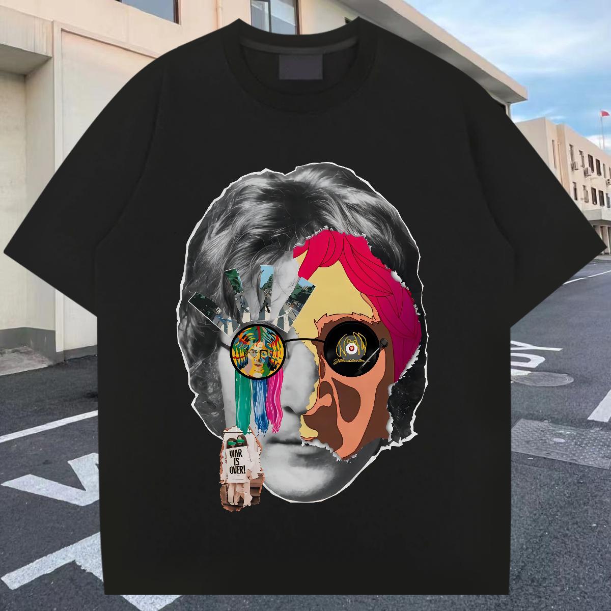 DIY Customized T-Shirts for Men Cartoon Printing S-3XL Men Tops Tees Casual Crew Neck Cotton Soft Tee Shirt