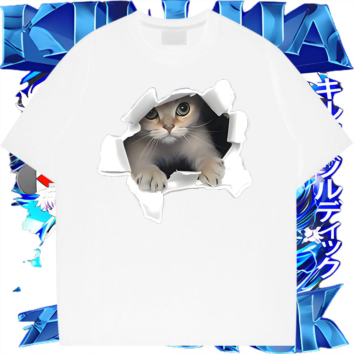 New T-Shirts Custom Cartoon Daily Wear Tshirts Short sleeve Cotton Soft Comfortable