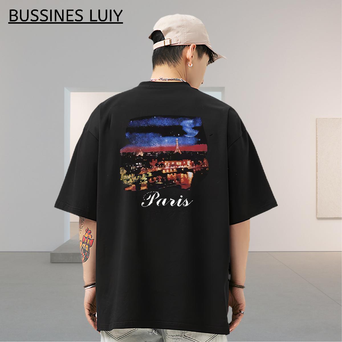 Fashion Design Men T Shirts Short Sleeve Cotton O-Neck Street Wear Tshirts Anime Print Loose Fit Tops Shirt