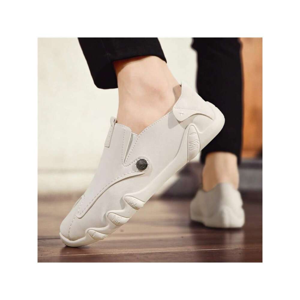 Men New Style Slouchy Driving Loafers Slip On Casual Breathable Work Soft Soled Five Finger Tide Shoes Ddmysaturn