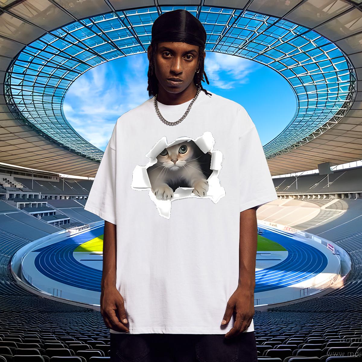 Soft Men Tops Tees Cotton Breathable Soft Street T-Shirts for Men DIY Logo Classic Wear