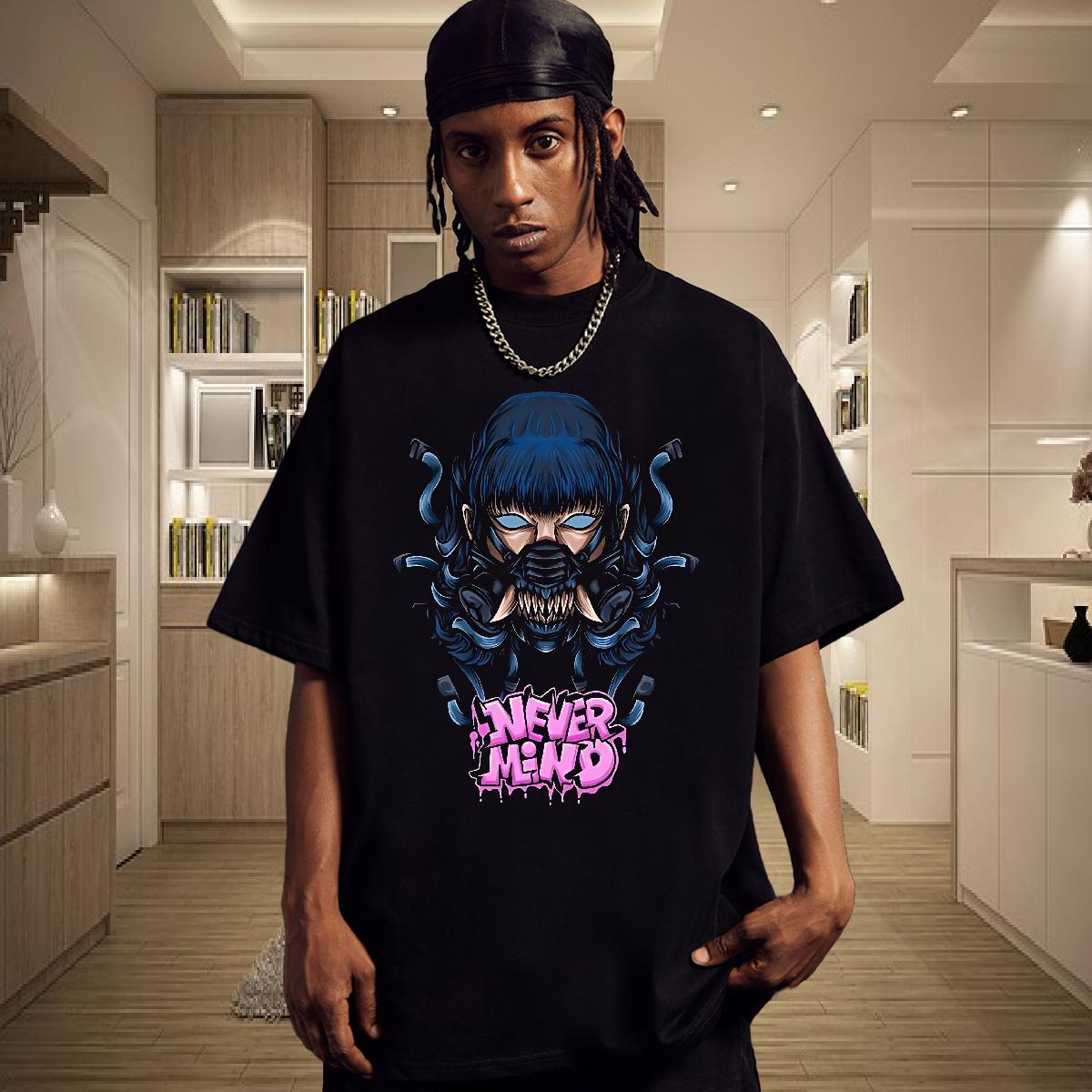 Loose Fit Mens T Shirts Spring Summer 180g Cotton Men Tshirts 2024 DIY Custom Print Oversized Polos