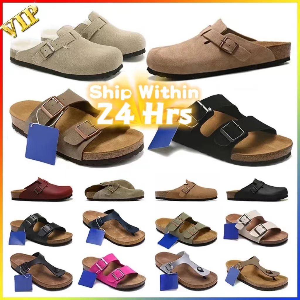 Sandals clog Clogs Sandal Slippers Designer Mens Women Cork Flat Fashion Summer Leather Slides Favourite Beach Slipper Slide