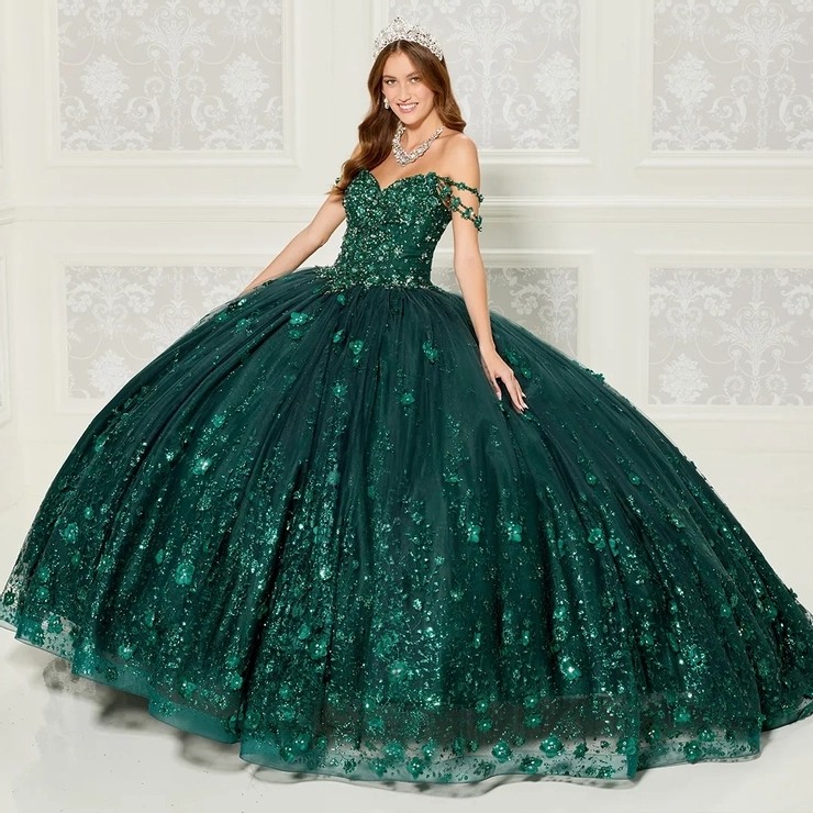Green Mexican Quinceanera Dresses Ball Gown Spaghetti Straps Appliques Sparkly Puffy Charro Sweet 16 Dresses 15 Anos