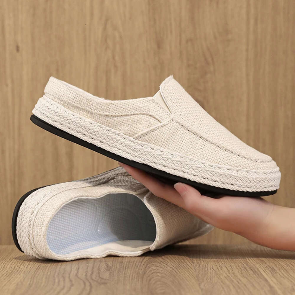 Breathable New Canvas Casual Lightweight Sneakers Mens Lazy Driving Comfortable Flat Loafers Walking Shoes Ddmysaturn