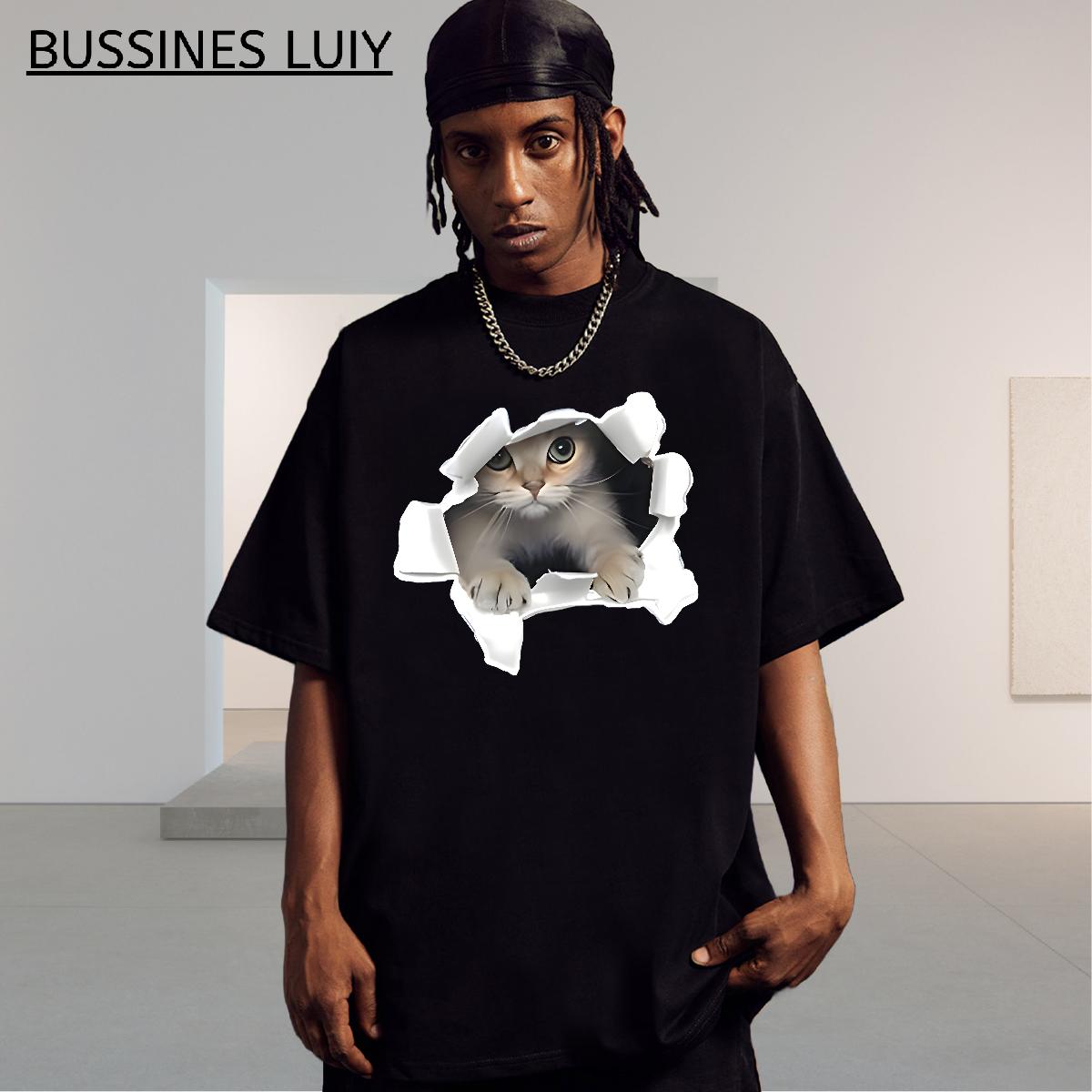 Stylist Men T Shirts Customized Street wear Hip Hop Men Tops Tees Cotton Breathable Soft Unisex