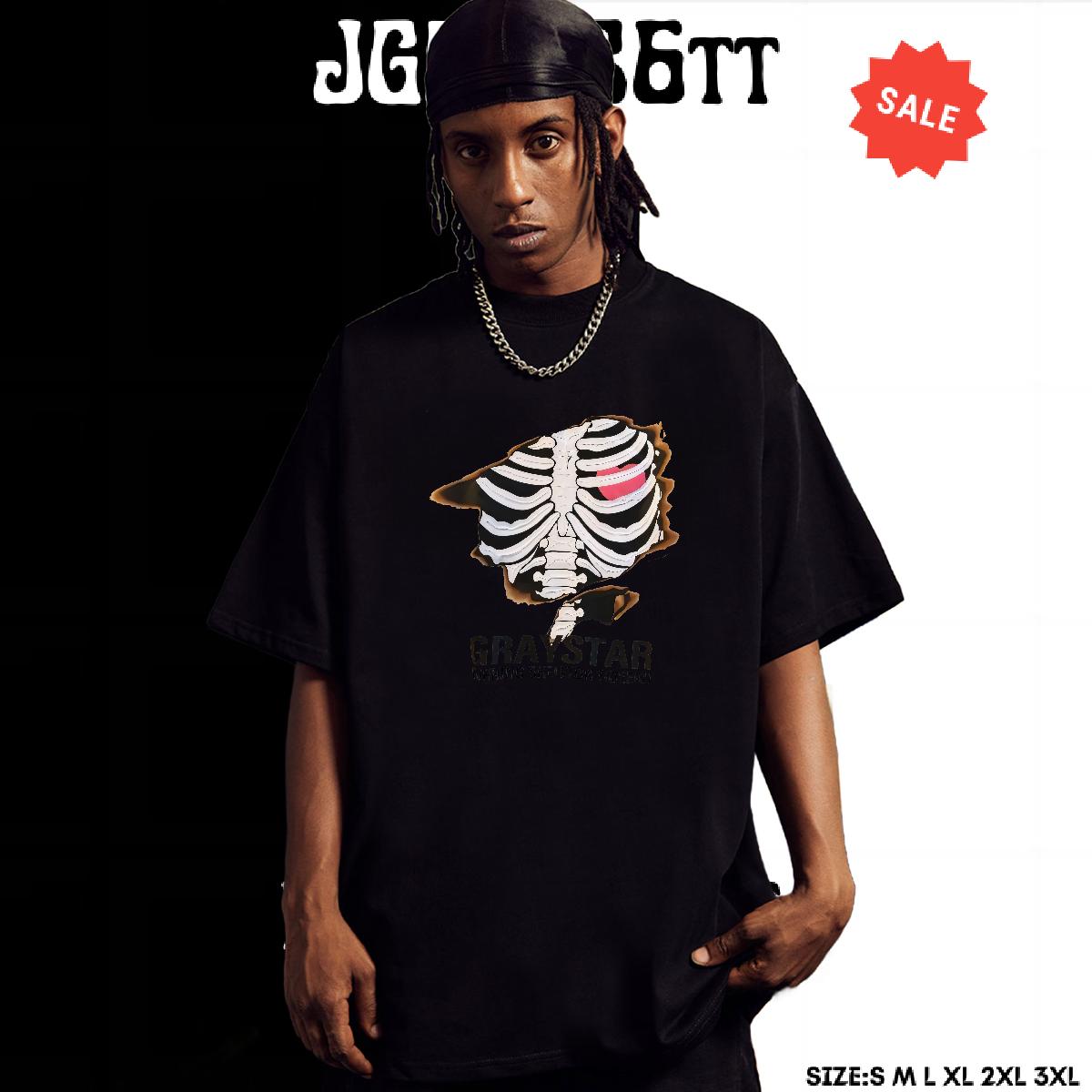 Fashion Design T Shirts Men Anime Print Street wear Hip Hop Men Tees Breathable Crew Neck Cotton Unisex