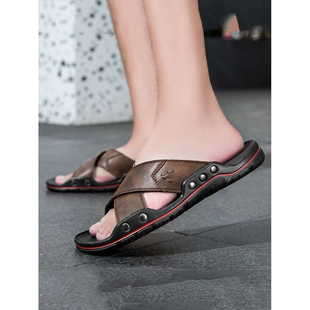 Simple Casual Retro Vacation Personality Fashion Travel Daily Outdoor Spring Autumn Black Non Slip Ventilation Process Y K New Large Size Solid Ddmysa