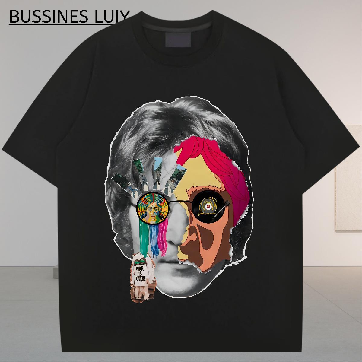 Casual New T shirt Cartoon Printing S-3XL Tshirts Street wear Hip Hop Breathable Crew Neck Cool Design Clothings