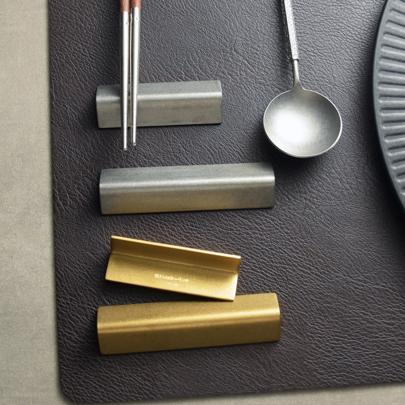 Stainless Steel Chopstick Rest Groove Mirror Fork Holder Cutlery Rest Chinese Style Dinner Spoon Stand Rack Dining Room Supplies J250